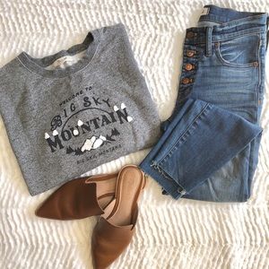 Madewell 9” Button Through Jeans Size 25